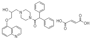 Dofequidar fumarate分子结构 (CAS 153653-30-6)