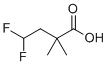 structure of CAS# 1536988-56-3, 4,4-二氟-2,2-二甲基丁酸
