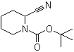 structure of CAS# 153749-89-4, N-Boc-2-Cyanopiperidine