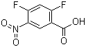 structure of CAS# 153775-33-8, 2,4-二氟-5-硝基苯甲酸