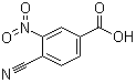 4-氰基-3-硝基苯甲酸分子结构 (CAS 153775-42-9)