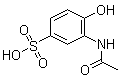 3-(乙酰氨基)-4-羟基苯磺酸分子结构 (CAS 153835-66-6)