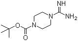 4-甲脒基哌嗪-1-甲酸叔丁酯分子结构 (CAS 153836-14-7)