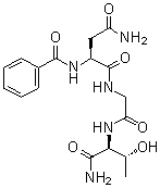 N2-苯甲酰基-L-天冬氨酰胺酰甘氨酰-L-苏氨酰胺分子结构 (CAS 153919-60-9)