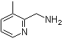 3-甲基吡啶-2-甲胺分子结构 (CAS 153936-26-6)