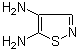 4,5-异噻唑二胺分子结构 (CAS 153970-46-8)