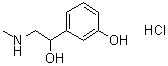 structure of CAS# 154-86-9, DL-Phenylephrine hydrochloride