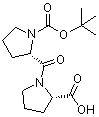 structure of CAS# 15401-08-8, N-(tert-Butoxycarbonyl)prolylproline