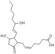 (5Z,8xi,12xi,13E)-11,15-二羟基-9-氧代前列腺-5,13-二烯-1-酸分子结构 (CAS 154170-57-7)