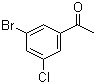 structure of CAS# 154257-85-9, 3'-溴-5'-氯苯乙酮