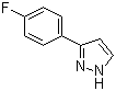 structure of CAS# 154258-82-9, 3-(4-Fluorophenyl)-1H-pyrazole