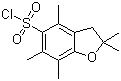 structure of CAS# 154445-78-0, 2,2,4,6,7-五甲基二氢苯并呋喃-5-磺酰氯