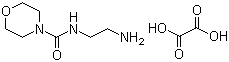N-(2-氨基乙基)-4-吗啉甲酰胺草酸盐分子结构 (CAS 154467-16-0)