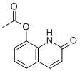 structure of CAS# 15450-72-3, 2-氧代-1,2-二氢喹啉-8-基乙酸酯