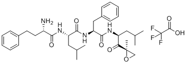 卡非佐米杂质5三氟乙酸盐盐分子结构 (CAS 1545469-02-0)