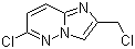 6-氯-2-氯甲基咪唑并[1,2-b]哒嗪分子结构 (CAS 154578-23-1)