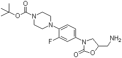 CAS 登录号：154590-42-8, 4-[4-[5-(氨基甲基)-2-氧代-3-恶唑烷基]-2-氟苯基]-1-哌嗪甲酸叔丁酯