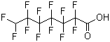 structure of CAS# 1546-95-8, 7H-十二氟庚酸