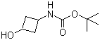 (3-羟基环丁基)氨基甲酸叔丁酯分子结构 (CAS 154748-63-7)