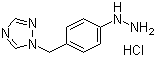 1-[(4-苯肼)甲基]-1H-1,2,4-三氮唑盐酸盐分子结构 (CAS 154748-67-1)