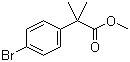 structure of CAS# 154825-97-5, Methyl 2-(4-bromophenyl)-2,2-dimethylacetate