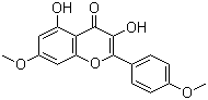 3,5-二羟基-4',7-二甲氧基黄酮分子结构 (CAS 15486-33-6)