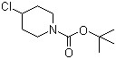 1-叔丁氧羰基-4-氯哌啶分子结构 (CAS 154874-94-9)