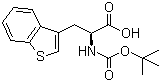 N-叔丁氧羰基-L-3-苯并噻吩丙氨酸分子结构 (CAS 154902-51-9)