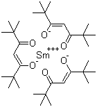 三(2,2,6,6-四甲基-3,5-庚二酮酸)钐分子结构 (CAS 15492-50-9)