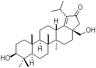 (3beta)-3,28-二羟基羽扇-18-烯-21-酮分子结构 (CAS 154955-52-9)