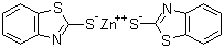 structure of CAS# 155-04-4, Zinc 2-mercaptobenzothiazole