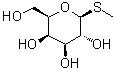 structure of CAS# 155-30-6, 甲基 1-硫代-beta-D-吡喃半乳糖苷
