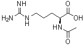 structure of CAS# 155-84-0, N2-乙酰基-L-精氨酸