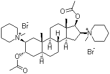 structure of CAS# 15500-66-0, 泮库溴铵
