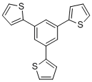 CAS # 15509-95-2, 1,3,5-Tri(2-thienyl)benzene, 2,2',2''-(1,3,5-benzenetriyl)tris-thiophene