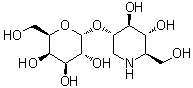 (3S,4S,5R,6R)-4,5-二羟基-6-(羟基甲基)-3-哌啶基 alpha-D-吡喃半乳糖苷分子结构 (CAS 155168-05-1)