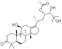 泽泻醇 E 23-乙酸酯分子结构 (CAS 155301-58-9)