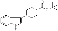4-(1H-吲哚-3-基)哌啶-1-甲酸叔丁酯分子结构 (CAS 155302-28-6)