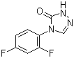 4-(2,4-二氟苯基)-2,4-二氢-3H-1,2,4-三唑-3-酮分子结构 (CAS 155431-40-6)