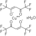 双(六氟乙酰丙酮)合铜 (II) 水合物分子结构 (CAS 155640-85-0)