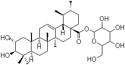 CAS # 155653-85-3, (2alpha,3beta)-2,3-Dihydroxy-urs-12-en-28-oic acid beta-D-glucopyranosyl ester