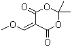 structure of CAS# 15568-85-1, 5-(Methoxymethylene)-2,2-dimethyl-1,3-dioxane-4,6-dione