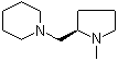 1-[[(2R)-1-甲基-2-吡咯烷基]甲基]哌啶分子结构 (CAS 155726-05-9)