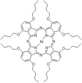 1,4,8,11,15,18,22,25-八丁氧基-29H,31H-酞菁镍分子结构 (CAS 155773-71-0)