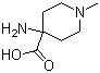 CAS # 15580-66-2, 4-Amino-1-methylpiperidine-4-carboxylic acid, NSC 117761