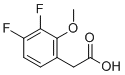 2-(3,4-二氟-2-甲氧基苯基)乙酸分子结构 (CAS 1558274-26-2)