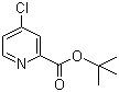 structure of CAS# 15583-17-2, 4-氯吡啶-2-甲酸叔丁酯