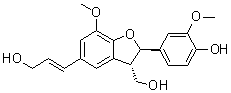 (7R,8S)-去氢二松柏醇分子结构 (CAS 155836-29-6)