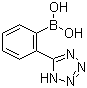 structure of CAS# 155884-01-8, 2-(5-Tetrazolyl)phenylboronic acid