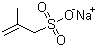 structure of CAS# 1561-92-8, Sodium 2-methylprop-2-ene-1-sulfonate